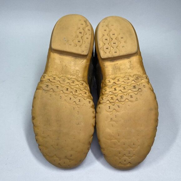 L.L. Bean Bean Boots Mens Size 8 Vintage Brown Leather Rubber Outdoor Waterproof - Picture 10 of 11